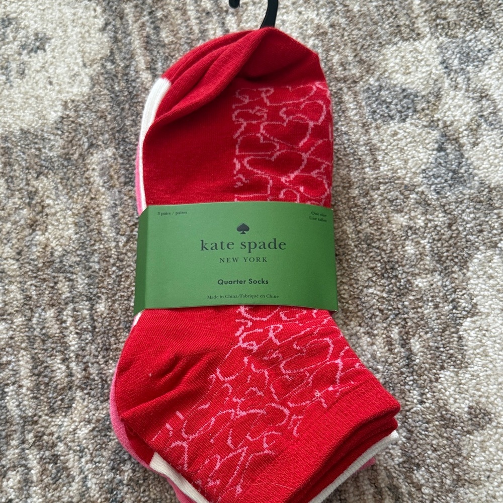 Kate Spade ♠️  Socks, 3 pairs